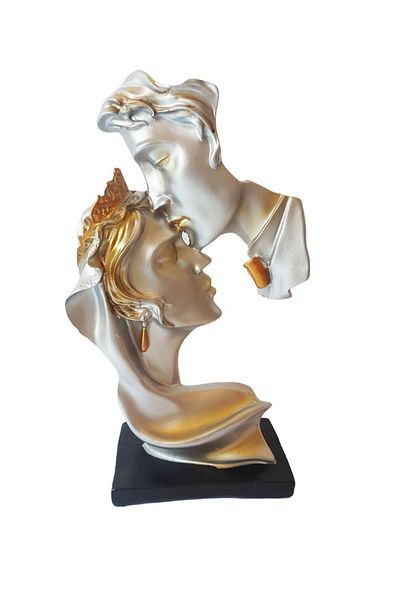 BV Statuetă decorativă, Îndrăgostiți, Argint, 25 cm, CQ5952