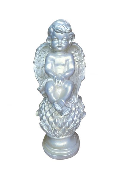 BV Statuetă decorativă, Înger, Argint, 39 cm, DVAN0701G