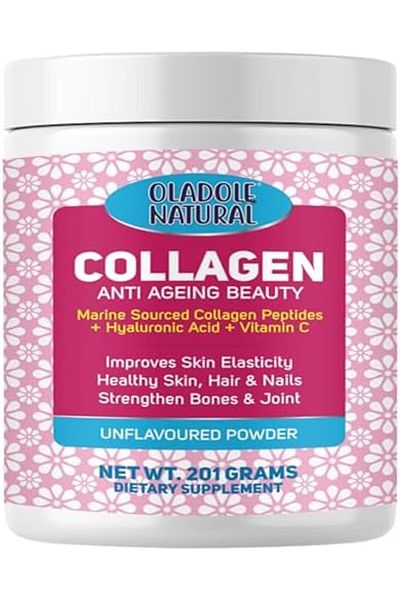 Oladole Natural Collagen Peptides Powder Enriched With Hyaluronic Acid - 201g