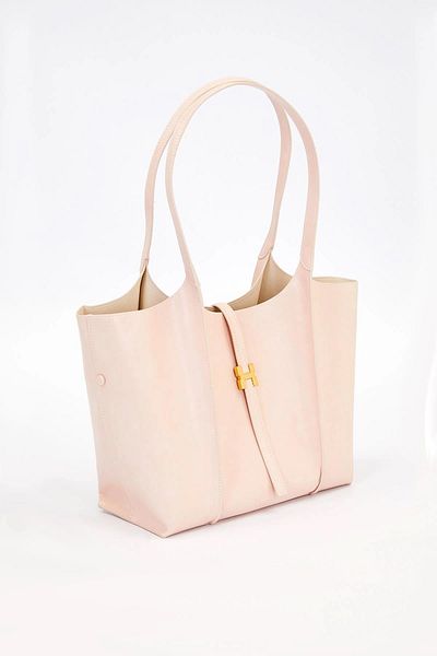 Levidor Premium Strap Lock Detail Large Handbag Cream