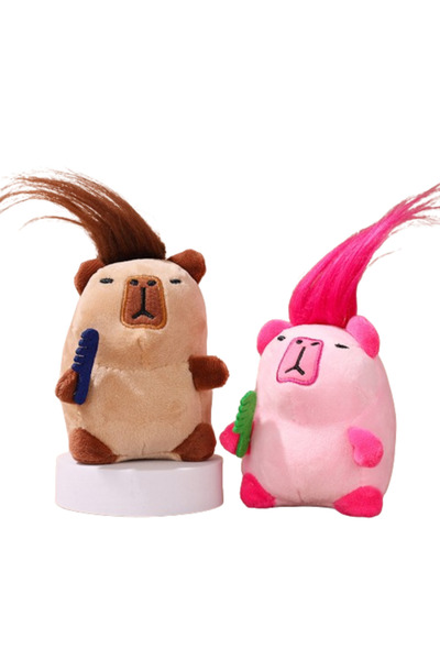 victiny Set 2 jucarii Capybara Plus VICTINY ro / maro 13 cm breloc