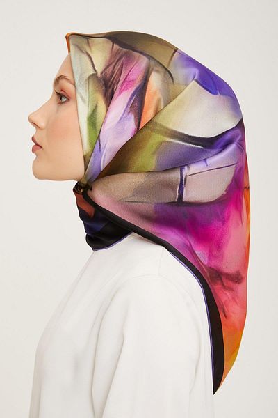 Armine Twill Silk Scarf 9014-31t