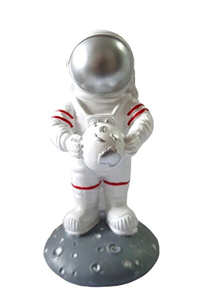 BV Statuetă decorativă, Astronaută, Albă, 17 cm, GX2004B