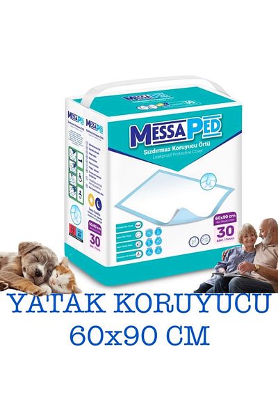 Messaped Bed Protective Cover 60X90 cm 90's Pee Pad Cat-Dog-Baby-Adult Patient Diaper-Night Day