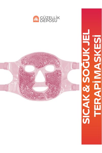 Güzellik Deposu Adjustable Ice Gel Face and Eye Mask Cold and Hot Therapy Mask Relaxing,Refreshing