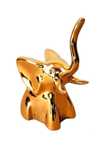 BV Decorative statuette, Elephant, Gold, 12 cm, DV02705AU