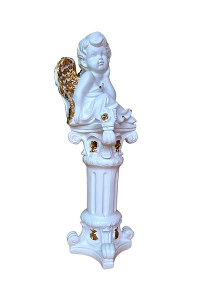 BV Decorative statuette, Angel, White, 52 cm, DVAN0025-3G