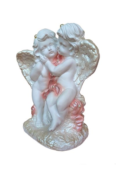 BV Decorative statuette, Angel, Pink, 36 cm, DVAN0029-2G