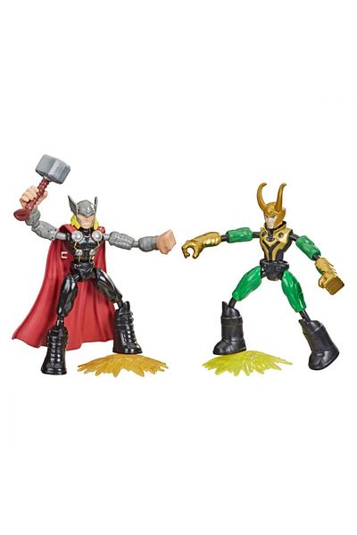 Hasbro Marvel Avengers Bend and Flex Action Figure Set – Thor vs. Loki
