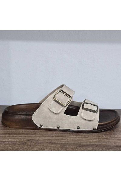 Koray Shoes Summer Men's Double Buckle Adjustable Casual Slippers