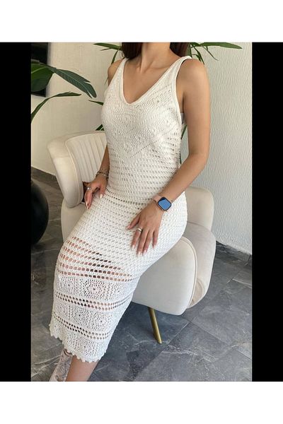 Noa Noa Πλεκτό φόρεμα με λουράκι με φούστα