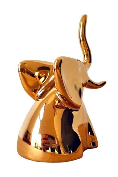 BV Decorative statuette, Elephant, Gold, 12 cm, DV02705AU