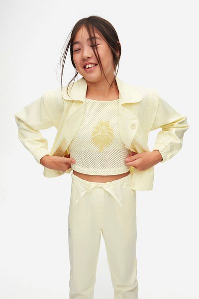 nk kids Nk Ki̇ds 58800 Girl's Yellow Petal Pants