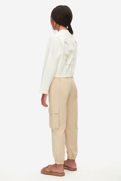 nk kids Nk Ki̇ds 58331 Girl's Camel Blossom Pants