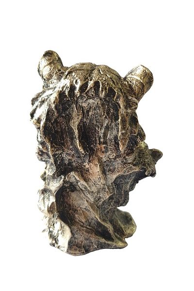BV Decorative statuette, Lion with cub, Silver, 14 cm, XQ4006