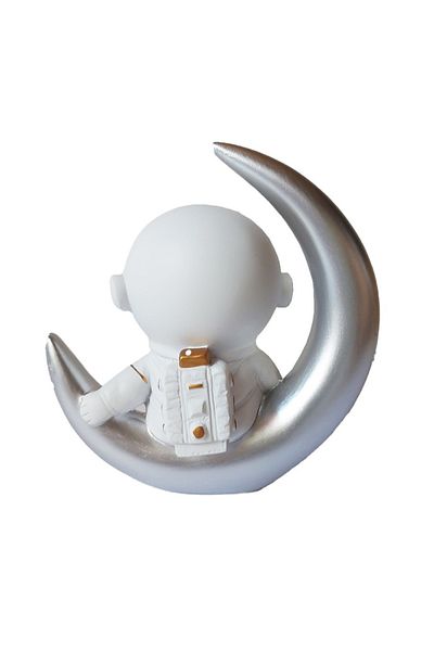 BV Statuetă decorativă, Astronaută pe Lună, 6 cm, DY2138-8B
