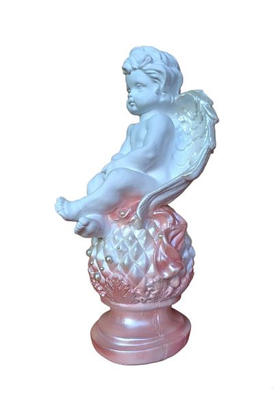 BV Decorative statuette, Angel, Pink, 39 cm, DVAN0701-2G
