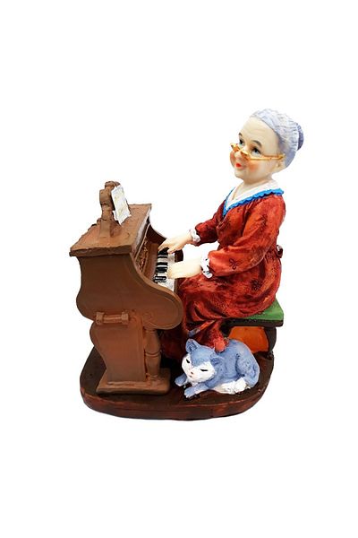 BV Decorative statuette, Babuta at the piano, 13 cm, 1921G-1