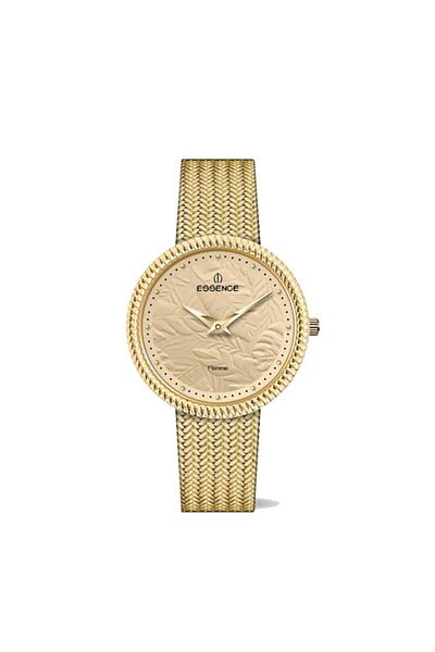 Essence D1230.110 Metal Cord Metal Case 3 Atm Water Resistant Gold Color Women Wristwatch
