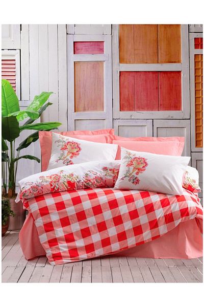Star Fashion 100% cotton bed linen, King Size, 240x260 cm, bed sheet, duvet cover and 2 pillowcases
