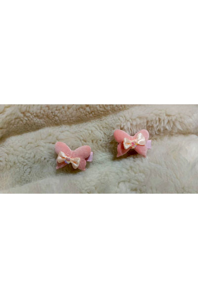 Shiklik MODA Stil de păr colorat cu agrafe drăguțe din pluș în formă de fluture