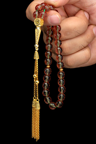 OTTOTESBİH Sertifikalı Gümüş Tasarım 7 Renk Değiştiren Zultanit Tesbih 8mm 41Gr Küre Kesim