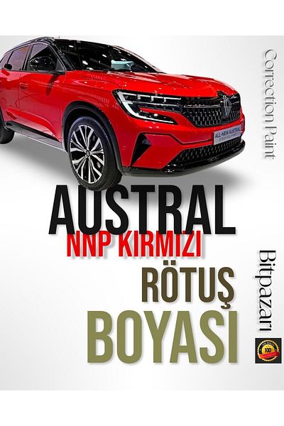 Flea Market Renault Austral Nnp Pearlescent Flame Red - Professional Touch up Paint // Double Bottle 20+20ml.