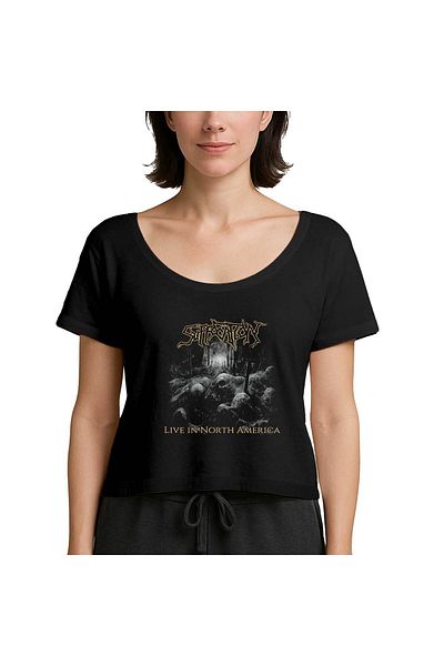 Z zepplin Suffocation Live in North America Black Women's T-Shirt
