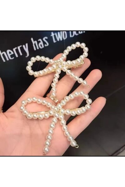 Shiklik MODA مشبك نسائي أنيق من اللؤلؤ لتكملة أناقتك - مجموعة من قطعتين