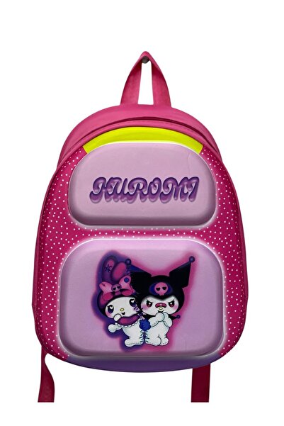 mim bebe Kuromi 3d Kabartmalı Anaokulu Kreş Ve Günlük Kullanım Çantası Sırt Ç...