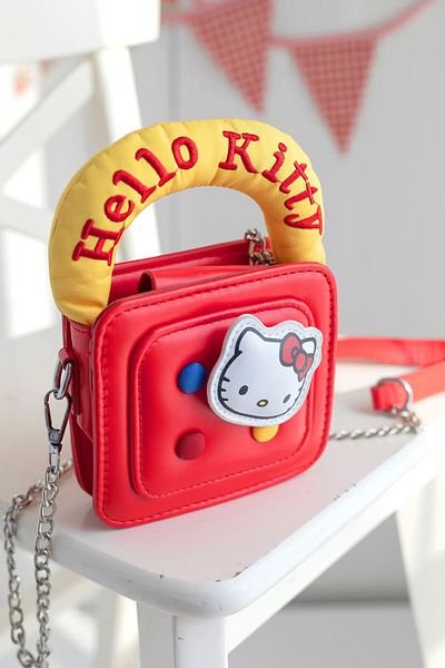 chipiques Cute Hello Kitty Charm Red Children's Bag