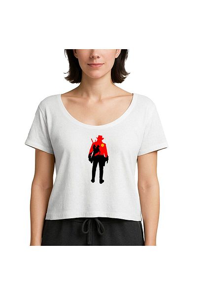 Z zepplin Red Dead Redemption 2 Cowboy White Women's T-Shirt