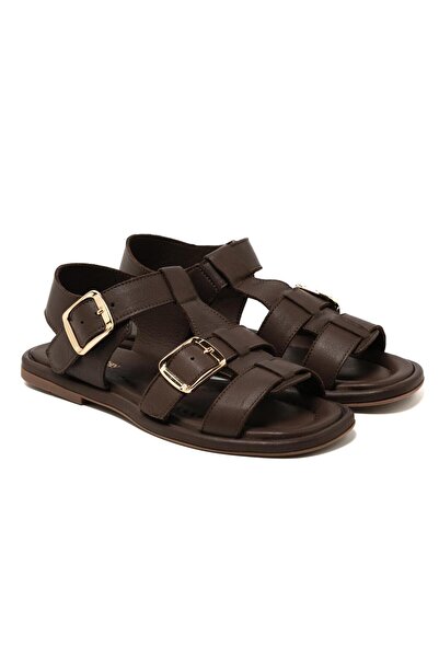 John May Women / Girls Sandals Rc-25Y-001-R29626 John May Brown Skin