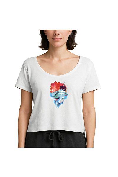 Z zepplin Stream Landscape White Women's T-Shirt