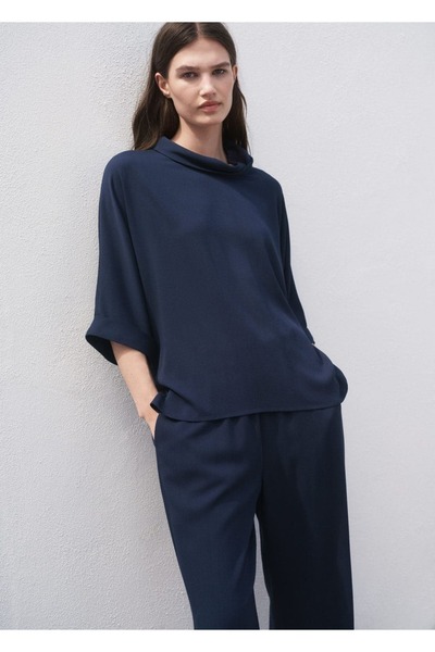 MANGO Woman Oversize dökümlü bluz