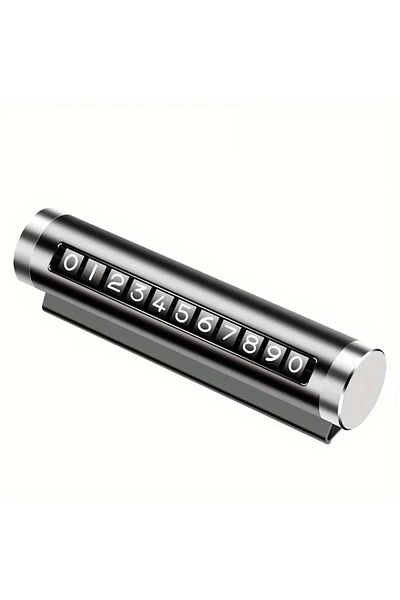 PROLİFE Suport auto pentru număr de telefon, numere glisante, rezistent la temperatură (aliaj de aluminiu), neretractabil,