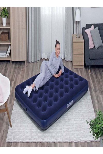 BESTWAY Inflatable Air Mattress - Large Velvet Queen Size