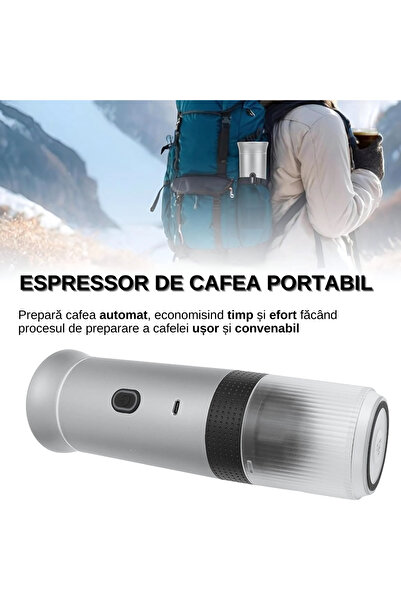 LUDORA Espressor Portabil / Aparat de cafea 3 in 1 Fara Fir LUDORA®, compatibil cu Capsule Nespresso
