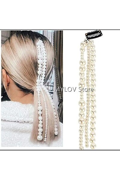Shiklik MODA Completează-ți eleganța cu aceeașa agrafă de păr elegantă cu perle.