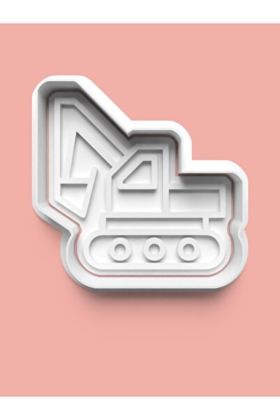 AKTASTORE قالب بسكويت على شكل مغرفة لمركبة موقع البناء وقالب عجينة السكر