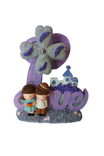 BV Music box with key, Love, Purple, 19 cm, 2139A
