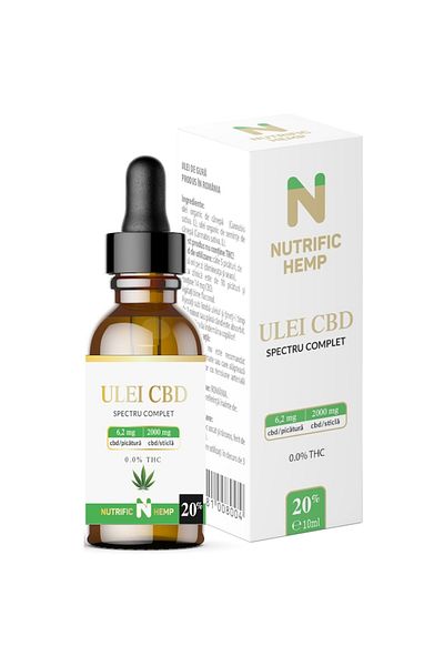 NUTRIFIC CBD Oil 20% 10ml, Nutrific Hemp, 2000 mg, Full Spectrum