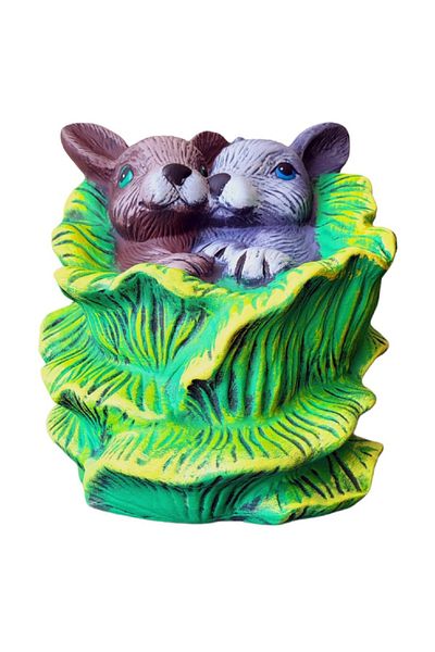 BV Decorative statuette, Rabbits, Multicolor, 31 cm, DVSGV025