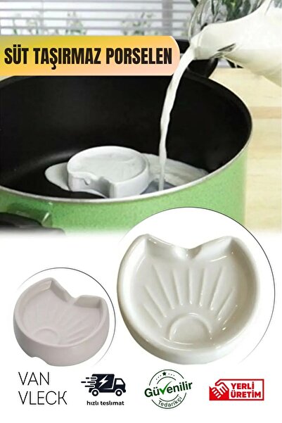 VAN VLECK Porselen Süt Taşı – Süt Taşırmaz Milk Saver, Taşma Önleyici Kaynark...