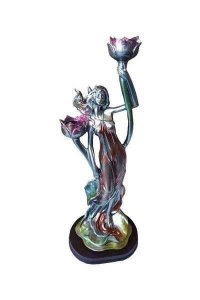 BV Decorative statuette with candle holder, 36 cm, 161228C
