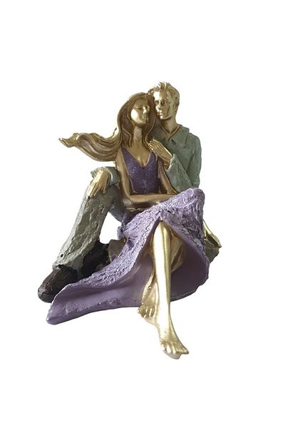 BV Decorative statuette, Couple in Love, Multicolor, 18 cm, GXL013