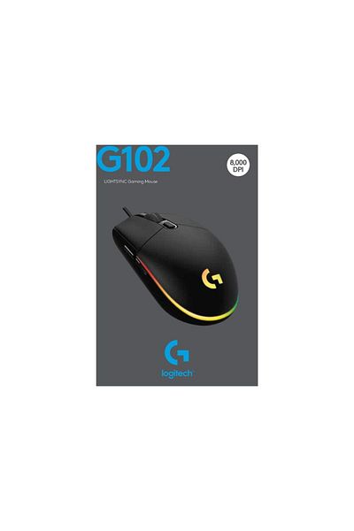 logitech Logitech G102 LIGHTSYNC Gaming Mouse with Customizable RGB Lighting, 6 Programmable Buttons, Lightweight