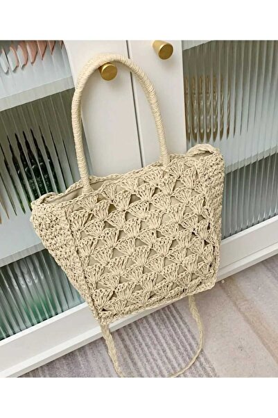 ARTTMACRAME Handmade Wicker Shoulder Bag