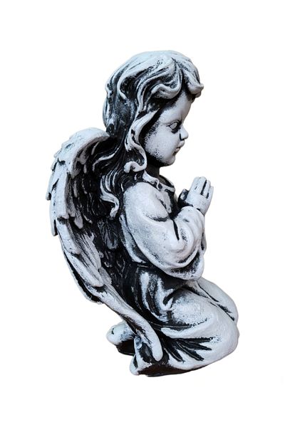 BV Decorative statuette, Angel, Gray, 33 cm, DVAN0704-7P