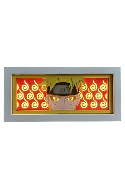 LUDORA Lampa Decorativa RGB LUDORA®, Pentru Birou, Gaming, 3D, Lumina Ajustabila, Anime, Naruto Uzumaki